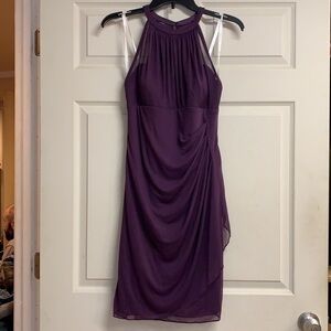 David’s Bridal Short Formal/Cocktail Dress - Plum 🌹